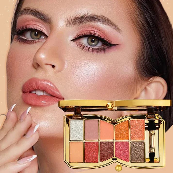 ShimmerGlam Pro – 10-farbige Glitzerpalette | 50% RABATT