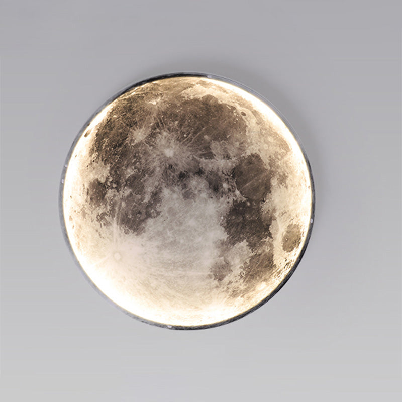 Wall Lamp PVC 24.0 cm 11W Moon Motif Living Room Bedroom Dimmable LED Wall Light Remote Controlled | Thomler