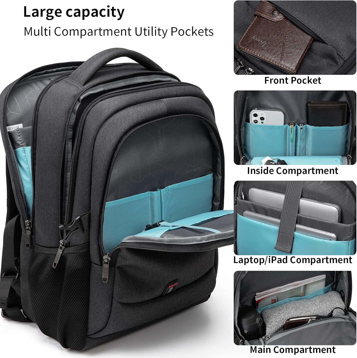 Tech-Ready Laptop Backpack with Charging Port, Anti-Theft Pocket & Multi-Day Compartments for Commute & Travel | Thomler