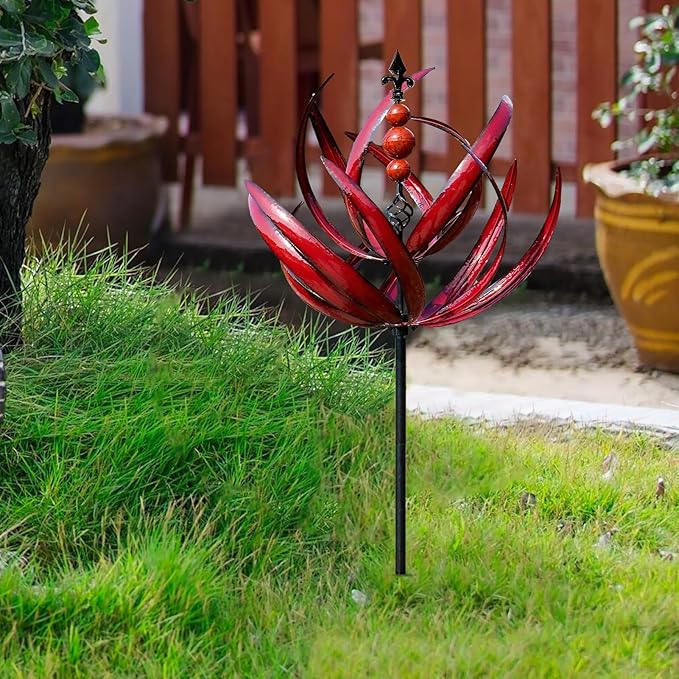 Spinning Wind Sculpture for Yard & Patio – 3D Kinetic Metal Spinner with 360° Motion | Thomler
