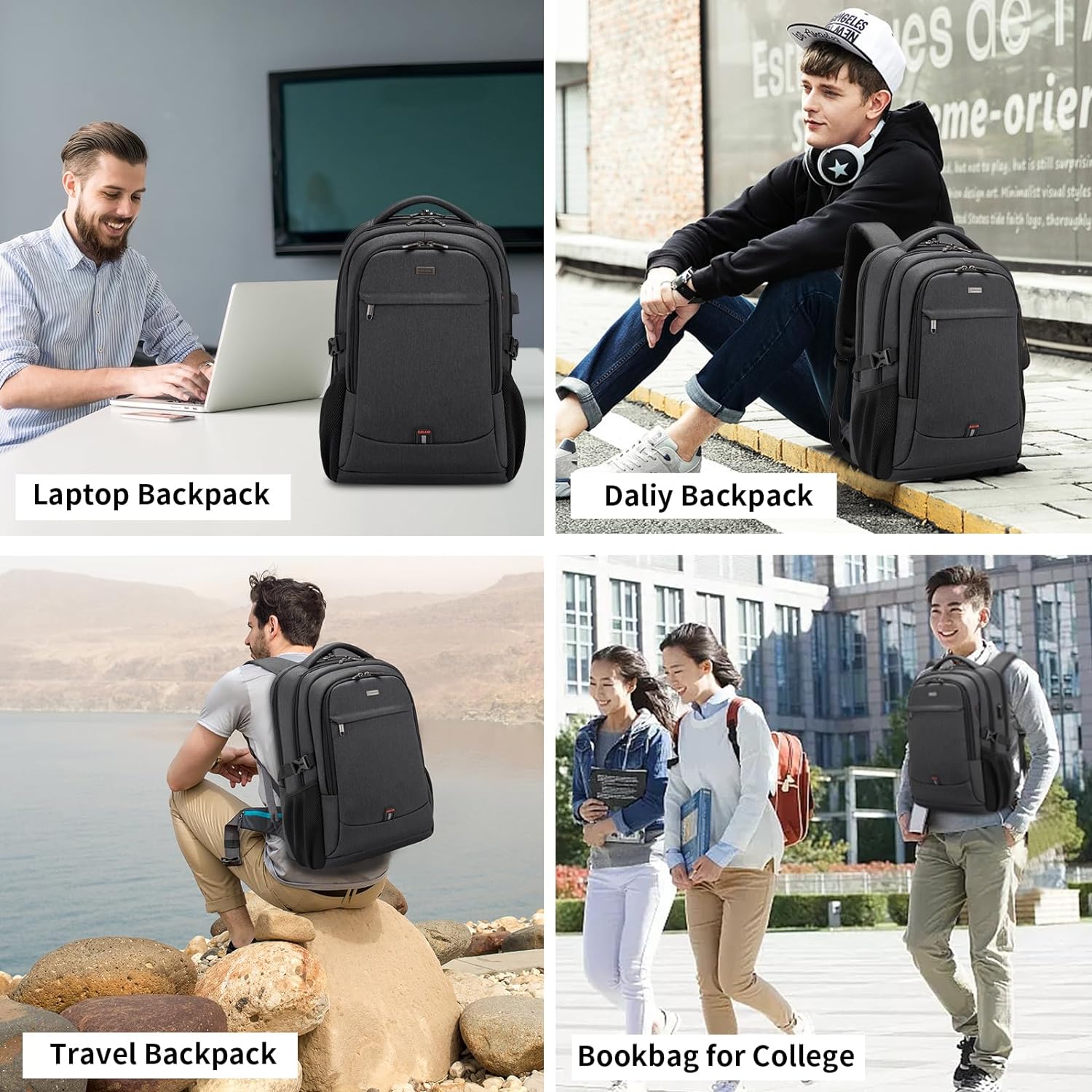 Tech-Ready Laptop Backpack with Charging Port, Anti-Theft Pocket & Multi-Day Compartments for Commute & Travel | Thomler