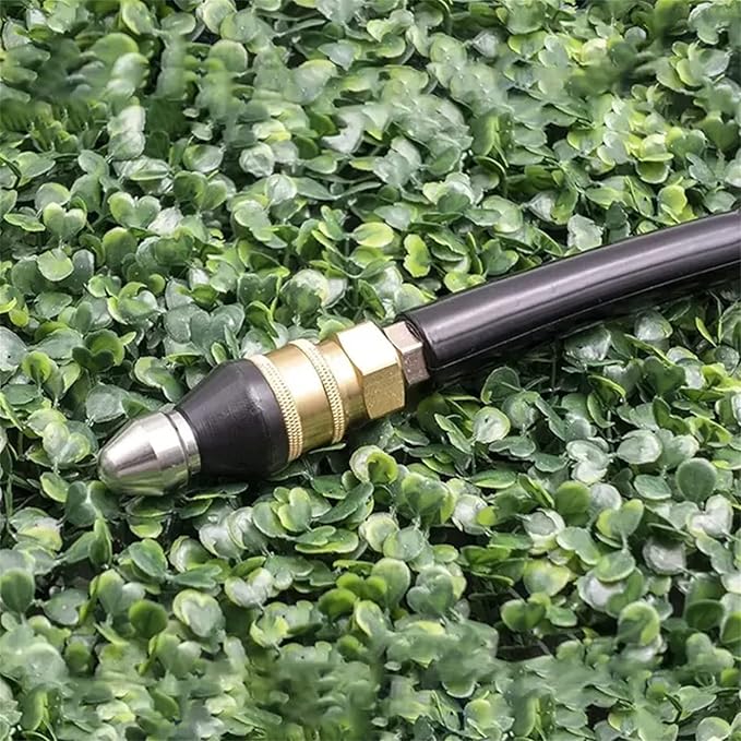 Pressure Washer Sewer Jetter Attachment for Stubborn Pipe Clogs 1/4 Inch Quick Connect Rotary Cleaning Tool for Household Drains Kitchen Bat | Thomler