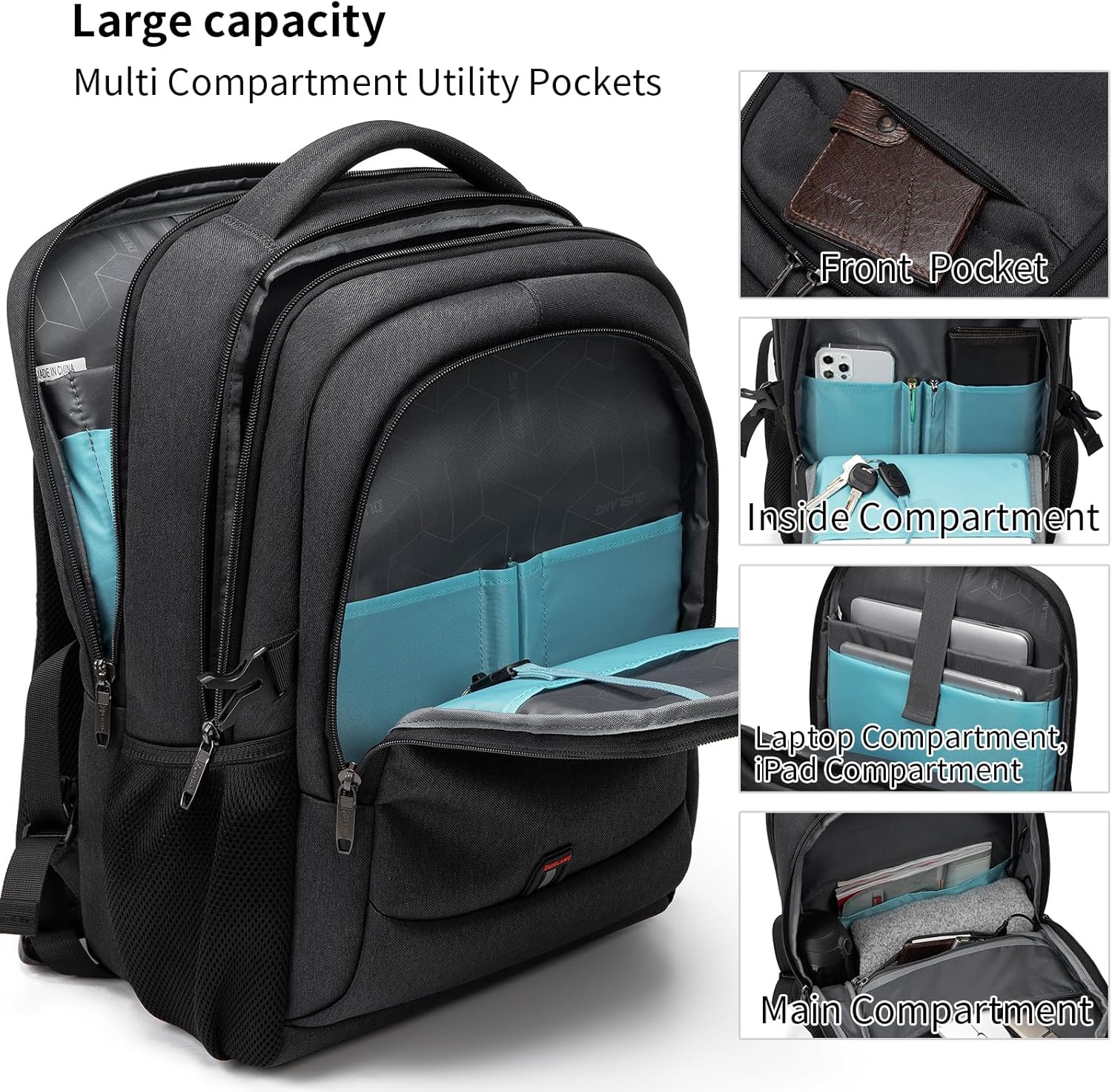 Tech-Ready Laptop Backpack with Charging Port, Anti-Theft Pocket & Multi-Day Compartments for Commute & Travel | Thomler