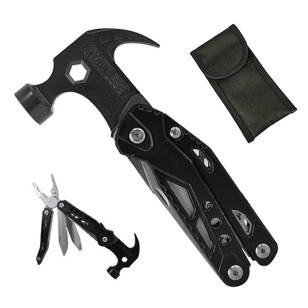 Compact Utility Hammer with 19 Built-In Tools for Home Repair, Camping, DIY Projects & Emergency Kits | Thomler