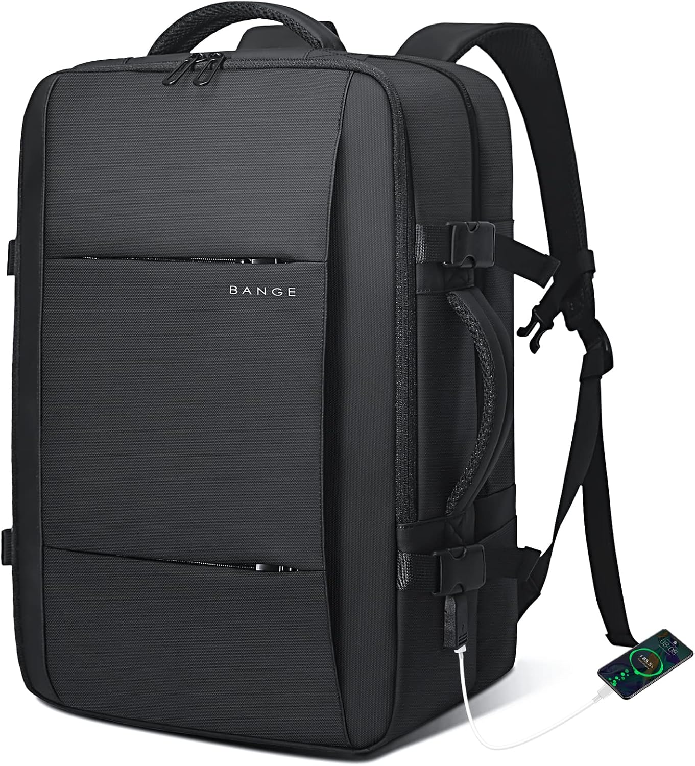 Convertible Carry-On Backpack with Laptop Compartment | Water-Resistant Travel Bag with Duffle Mode | Fits 17-Inch Laptop | Security Pocket | Thomler