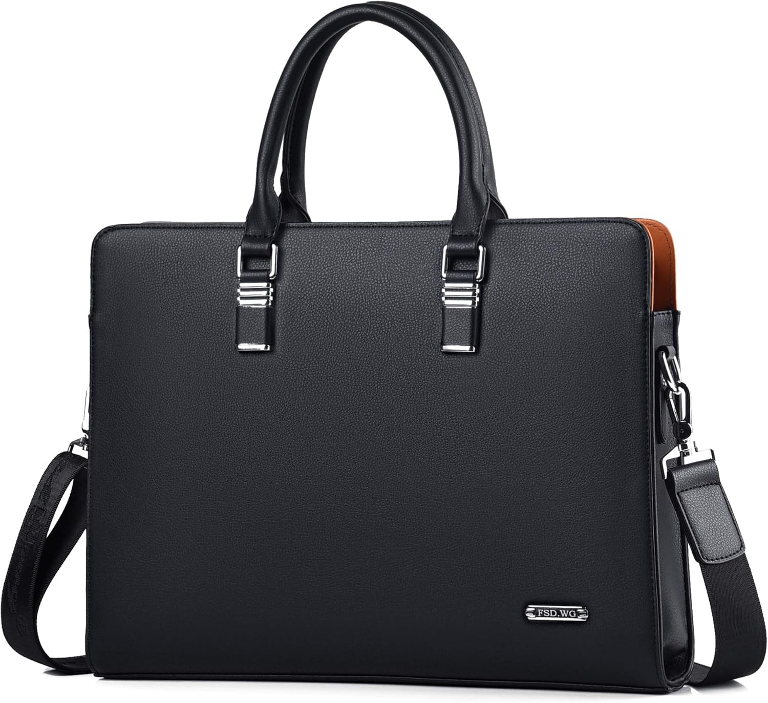 Executive Leather Laptop Bag 15.6-Inch for Work Travel School Office Business Men Women Professionals | Thomler