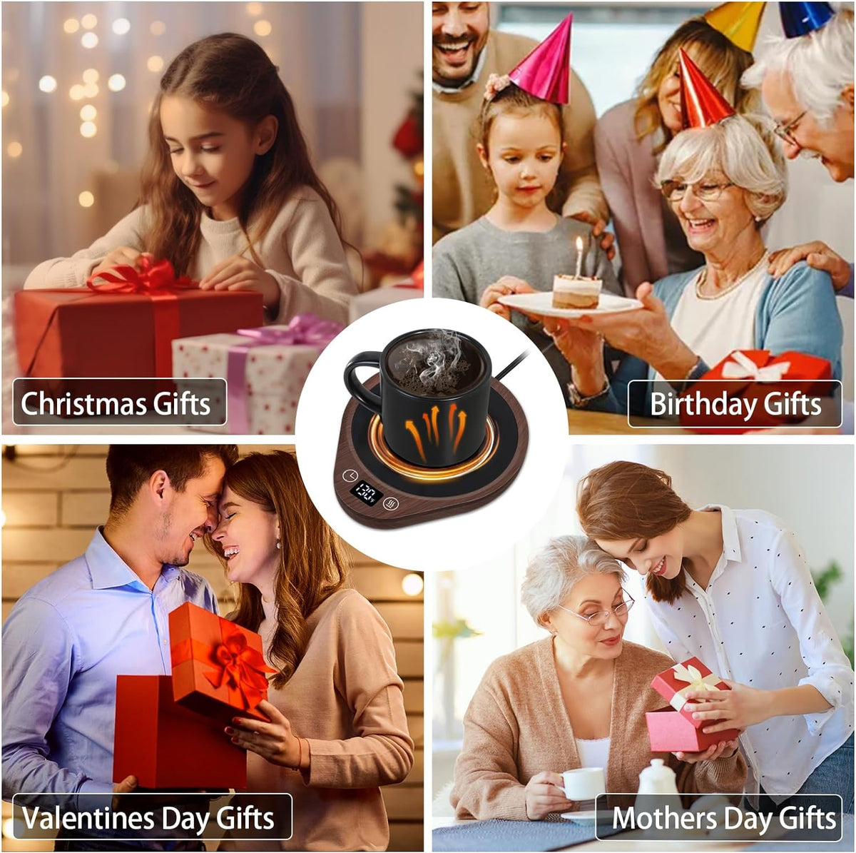 Beverage & Candle Warming Plate with Touch Controls & Auto Timer | Thomler