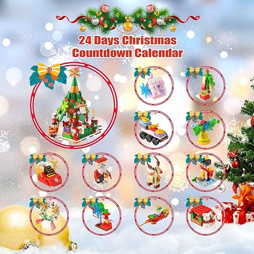 24-Day Construction Block Advent Calendar – Daily Holiday Building Fun for Kids & Families | Thomler