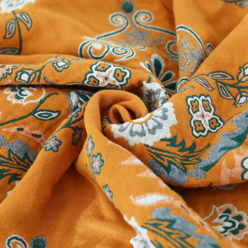 Reversible Cotton Quilt Lightweight Floral Bedspread for All Seasons Queen King Full Size Breathable Coverlet | Thomler