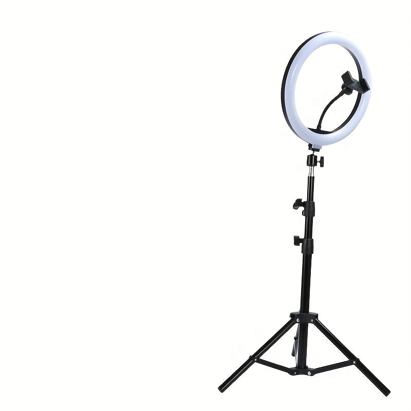 Circular Studio Light with Extendable Stand & Device Mount for Video Recording, Photography & Live Streaming | Thomler