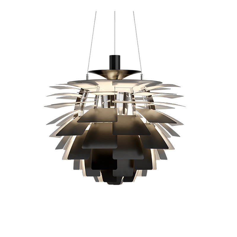 Pendant Light Metal Pinecone 20 in Adjustable Living Room Dining Area Chandelier Decorative Ceiling Fixture | Thomler