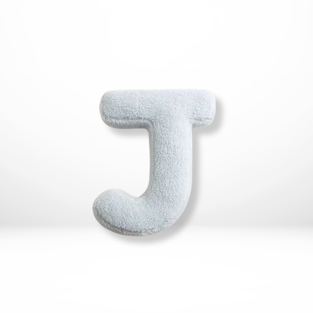 Letter-Shaped Velvet Throw Pillow — Personalized Initial Cushion for Couch, Bed & Nursery Décor | Thomler