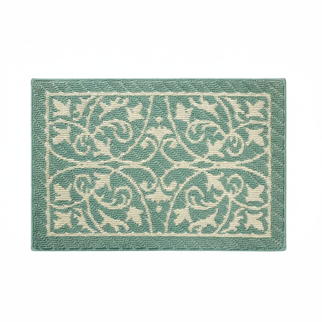 Entryway Mat with Non-Slip Rubber Backing – Low Profile Door Mat for Indoor Use – Traps Dirt & Moisture – Machine Washable | Thomler