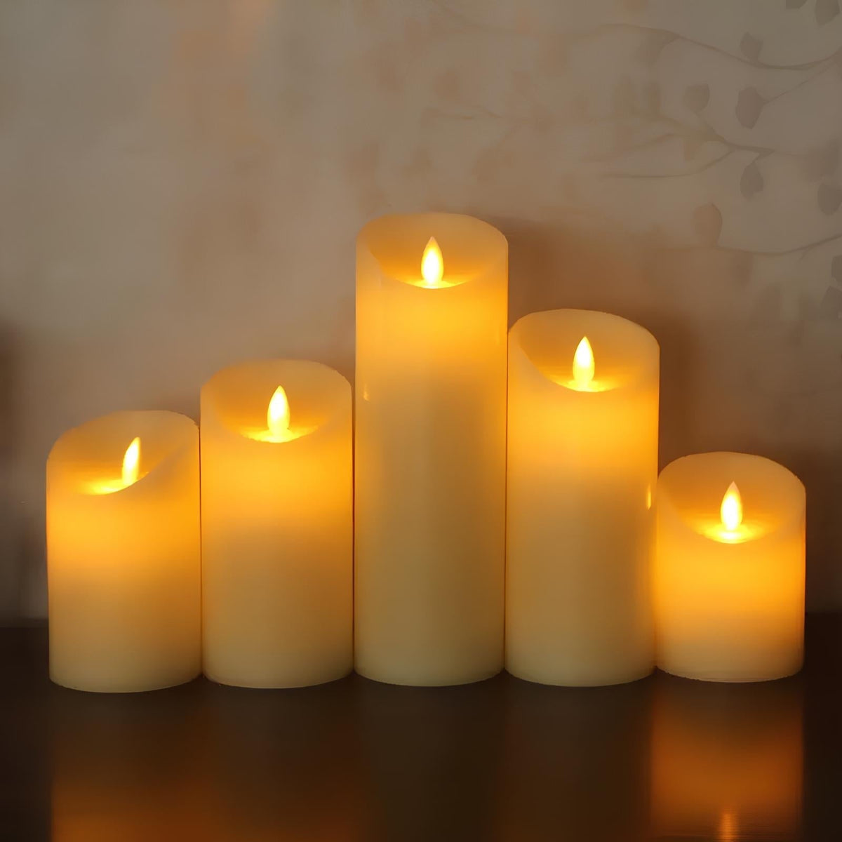 Flameless LED Candles with Realistic Flicker – Safe Battery-Operated Pillar Candles for Home Decor, Weddings, Dinners & Ambiance | Thomler