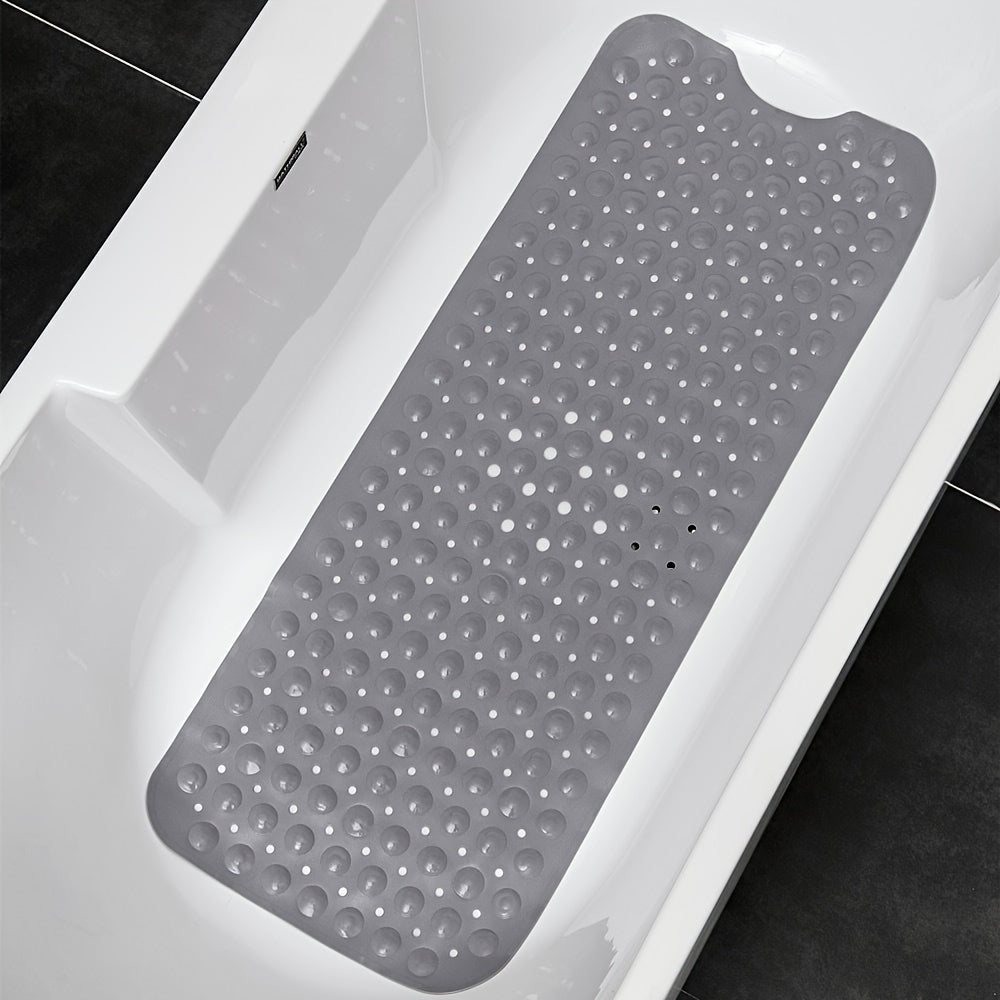 XL Non-Slip Shower and Tub Mat with Suction Cups – Drain Holes, Machine Washable, 40 x 16 in Bath Safety | Thomler