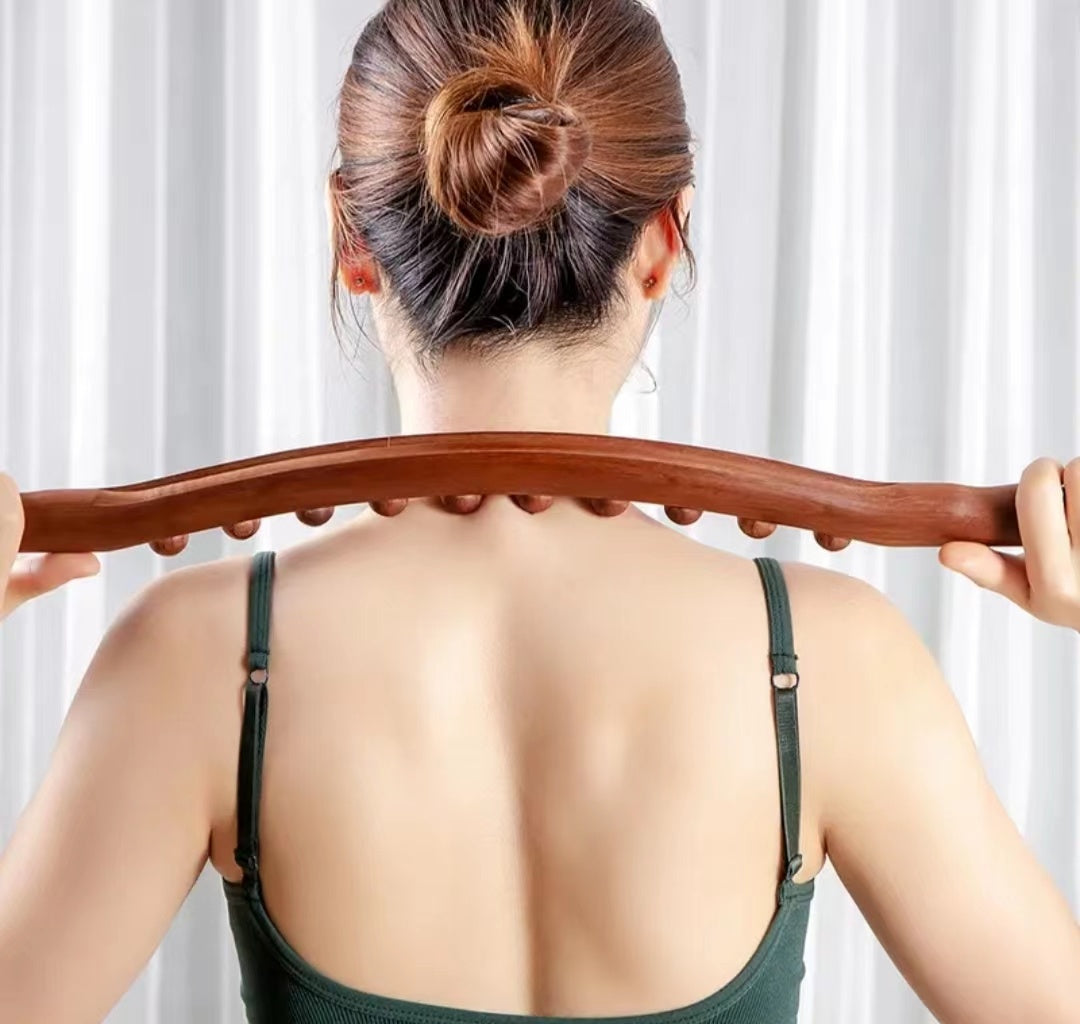 Handheld Muscle Relief Tool for Neck, Shoulders & Back Tension | Deep Tissue Scraping Massager for Home & Gym Use | Ergonomic Self-Care Tool | Thomler