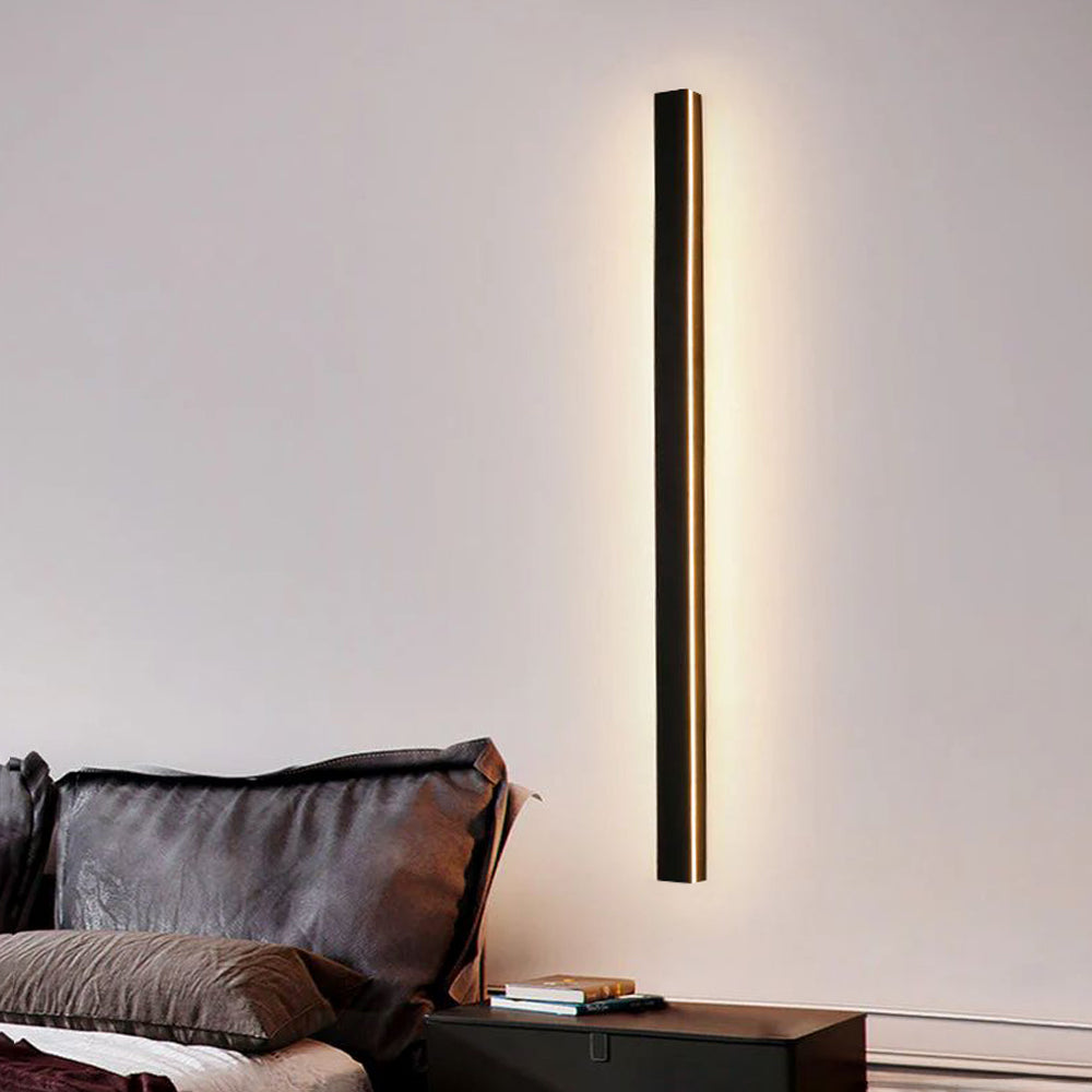 Weatherproof LED Strip Sconce for Patios, Entryways & Porches — IP65 Rated Acrylic Outdoor Fixture in Black | Thomler