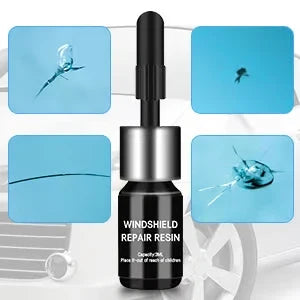 Windshield Crack Repair Kit DIY Auto Glass Chip Fix Tool for Car Window Home Clear Resin Adhesive System | Thomler