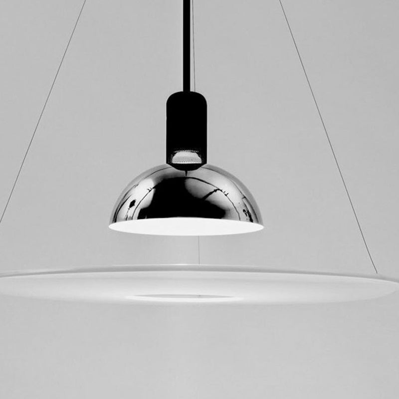 Contemporary Bell-Shaped Glass Pendant Light with Metal Canopy for Kitchen Island & Dining Room | Thomler