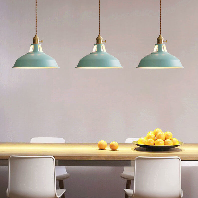 Pendant Light Iron 10.4 in Adjustable Chain Industrial Style Dining Room Bar Café Hanging Ceiling Lamp | Thomler