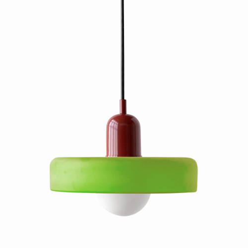 Glass Disc Pendant Light with Adjustable Cord – Modern Ceiling Fixture for Dining Room, Kitchen Island & Living Room | Thomler