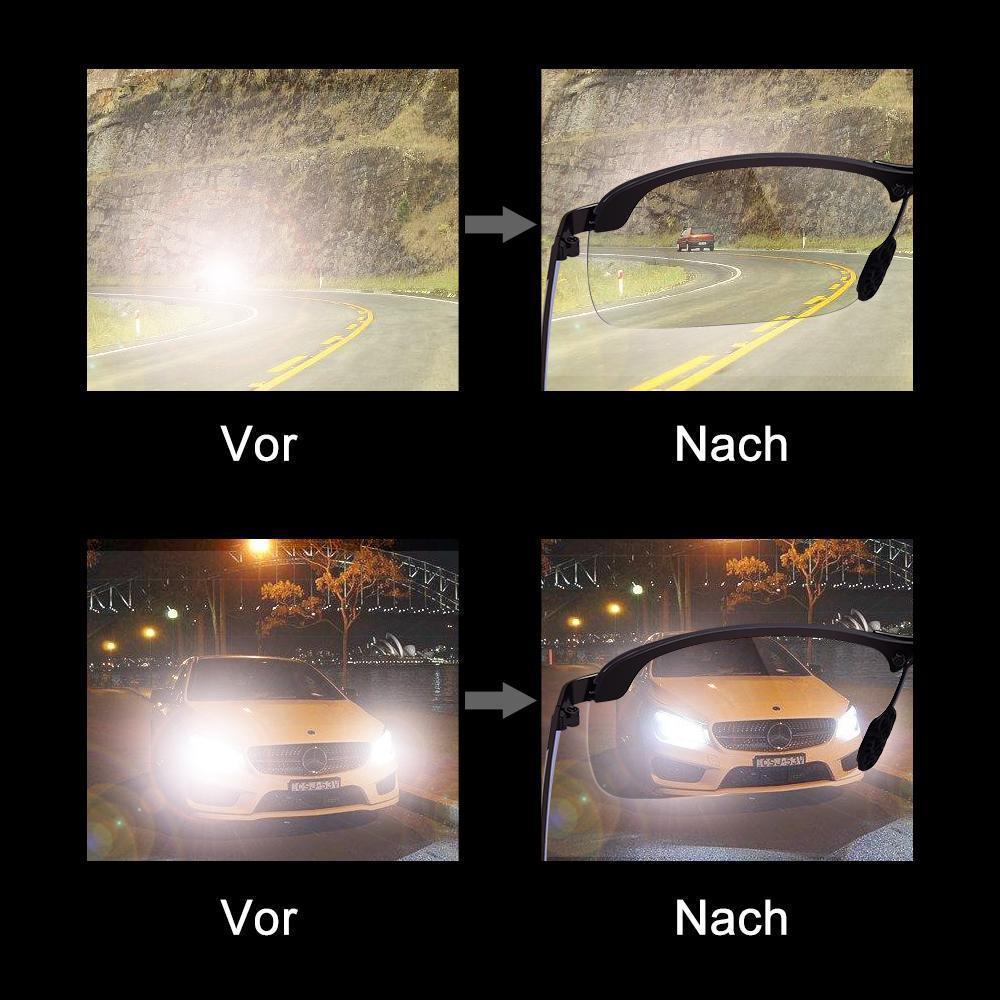 Photochromic Polarized Sunglasses for Driving & Outdoor Activities | UV400 Protection Transition Lenses Auto-Darkening Eyewear for Men & Wom | Thomler