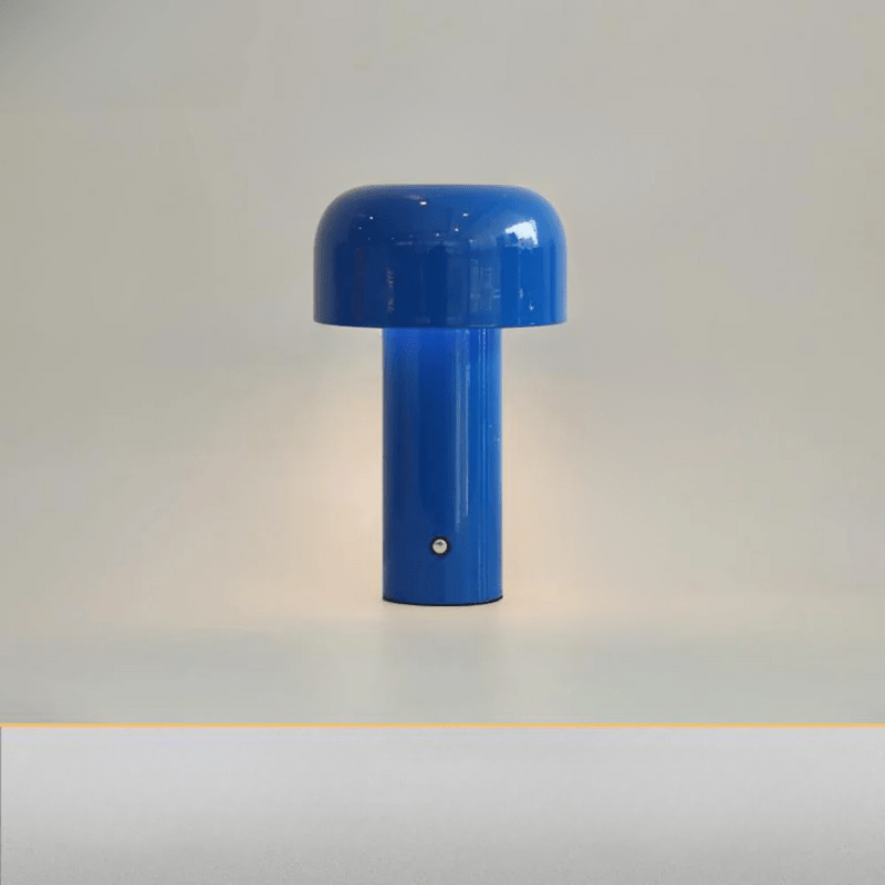 Table Lamp Plastic 25.0 cm Yellow Wireless Bedside Mood Lighting USB Rechargeable LED Mushroom Accent Light | Thomler