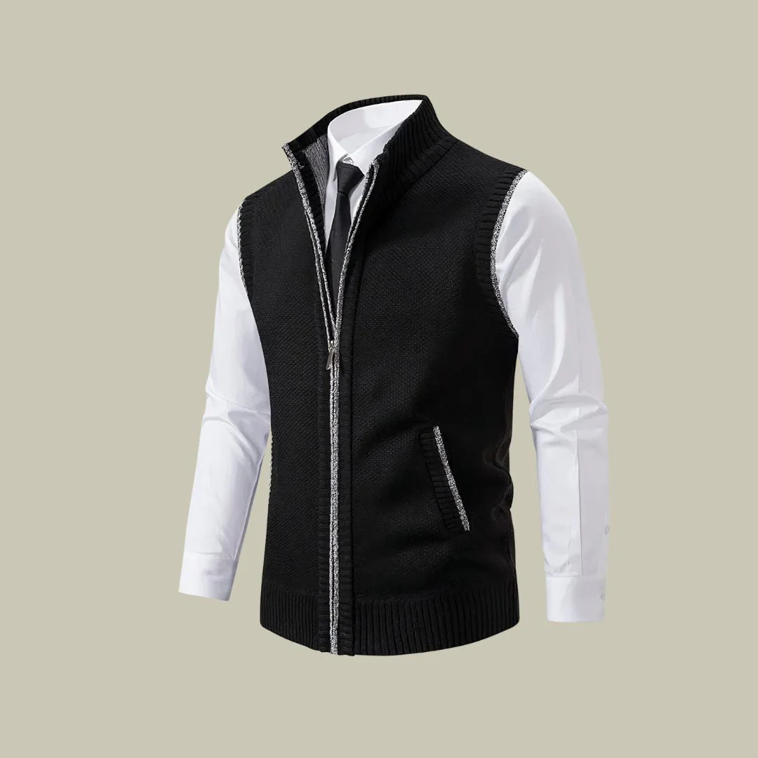 Men's Insulated Zip-Up Vest – Lightweight Layering Sleeveless Jacket for Fall Winter Spring | Tailored Fit Bodywarmer Gilet | Thomler