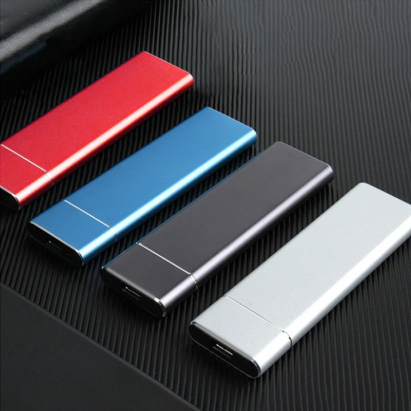 Portable Solid State Drive 520 MB/s USB-C 1TB 2TB Aluminum for Laptop Desktop Mac PC Backup Photo Video Storage | Thomler