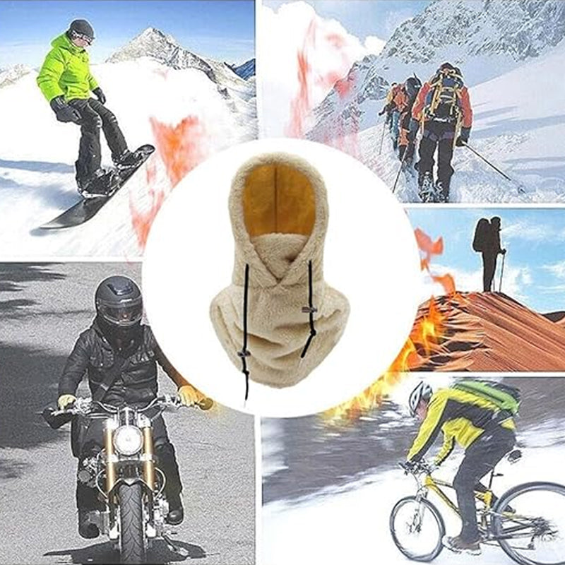 Fleece Balaclava Ski Mask Full Face Winter Hood Windproof Adjustable Neck Warmer for Skiing Snowboarding Hiking Motorcycling | Thomler