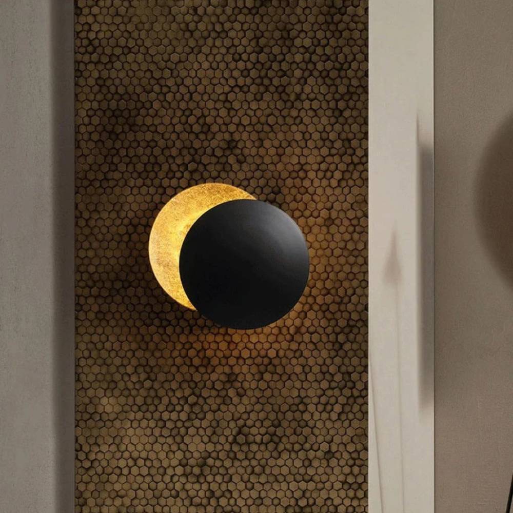 Crescent Moon Wall Sconce – Ambient LED Light Fixture for Living Room, Bedroom & Hallway – Modern Minimalist Design with Soft Warm Glow | Thomler
