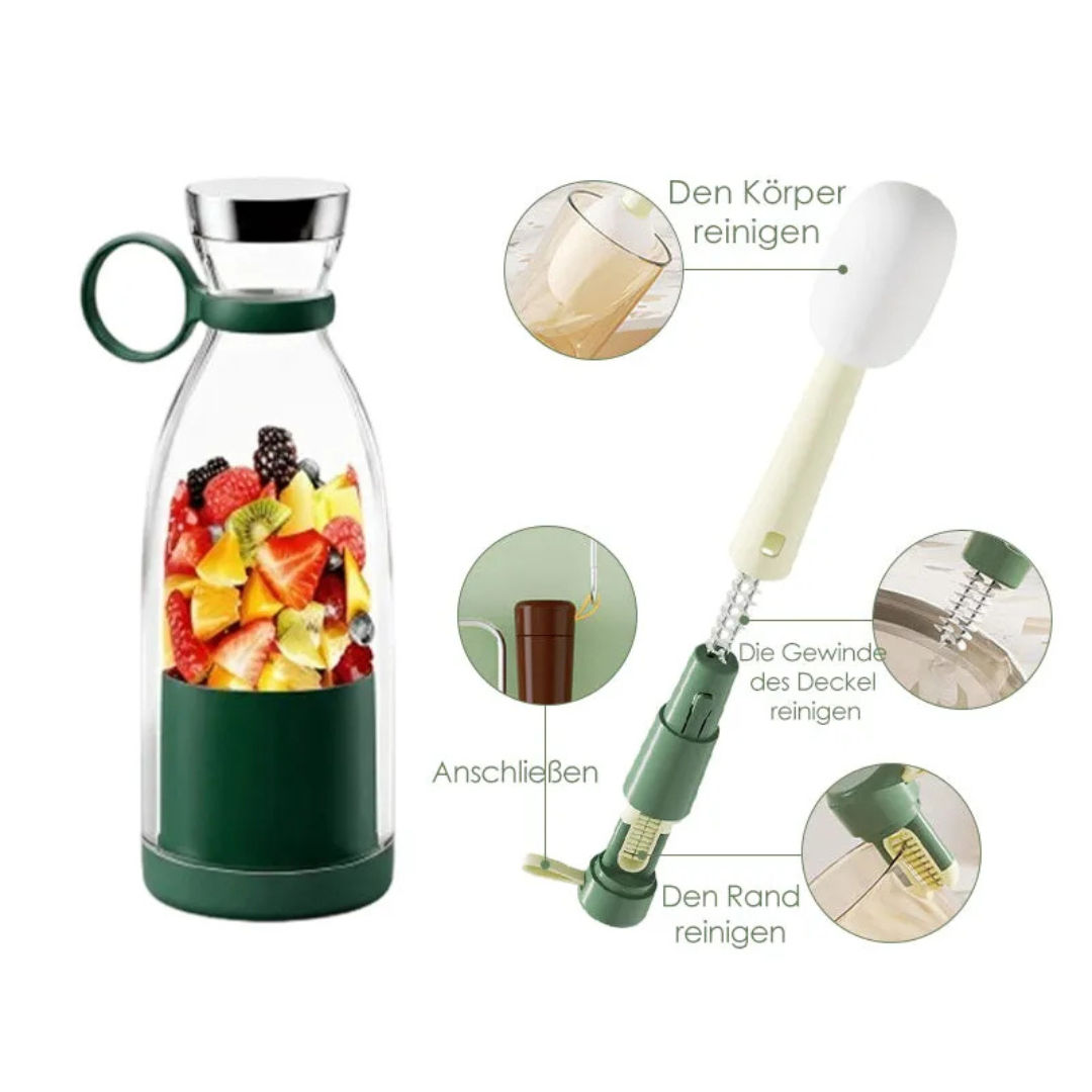 Rechargeable Personal Blender Bottle with USB Charging for Smoothies Shakes & Protein Drinks – Portable Single Serve Blender Mixer Cup for | Thomler