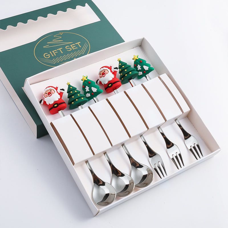 Holiday Flatware Set – Festive Spoons & Forks with Christmas Charm for Elegant Dining & Table Decor | Thomler