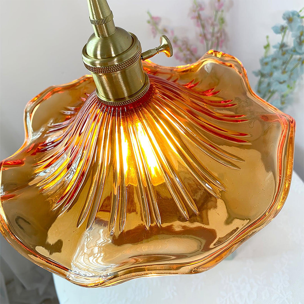 Pendant Light Glass Flower LED Hanging Lamp Living Room Bedroom Dining Room Decorative Ceiling Lighting | Thomler