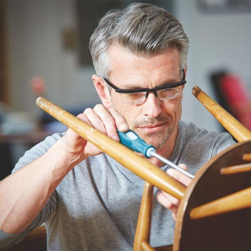 Adjustable Focus Reading Glasses Dial Vision for Men & Women | Variable Strength Eyewear for Close Up Work & Distance | Universal Fit | Thomler