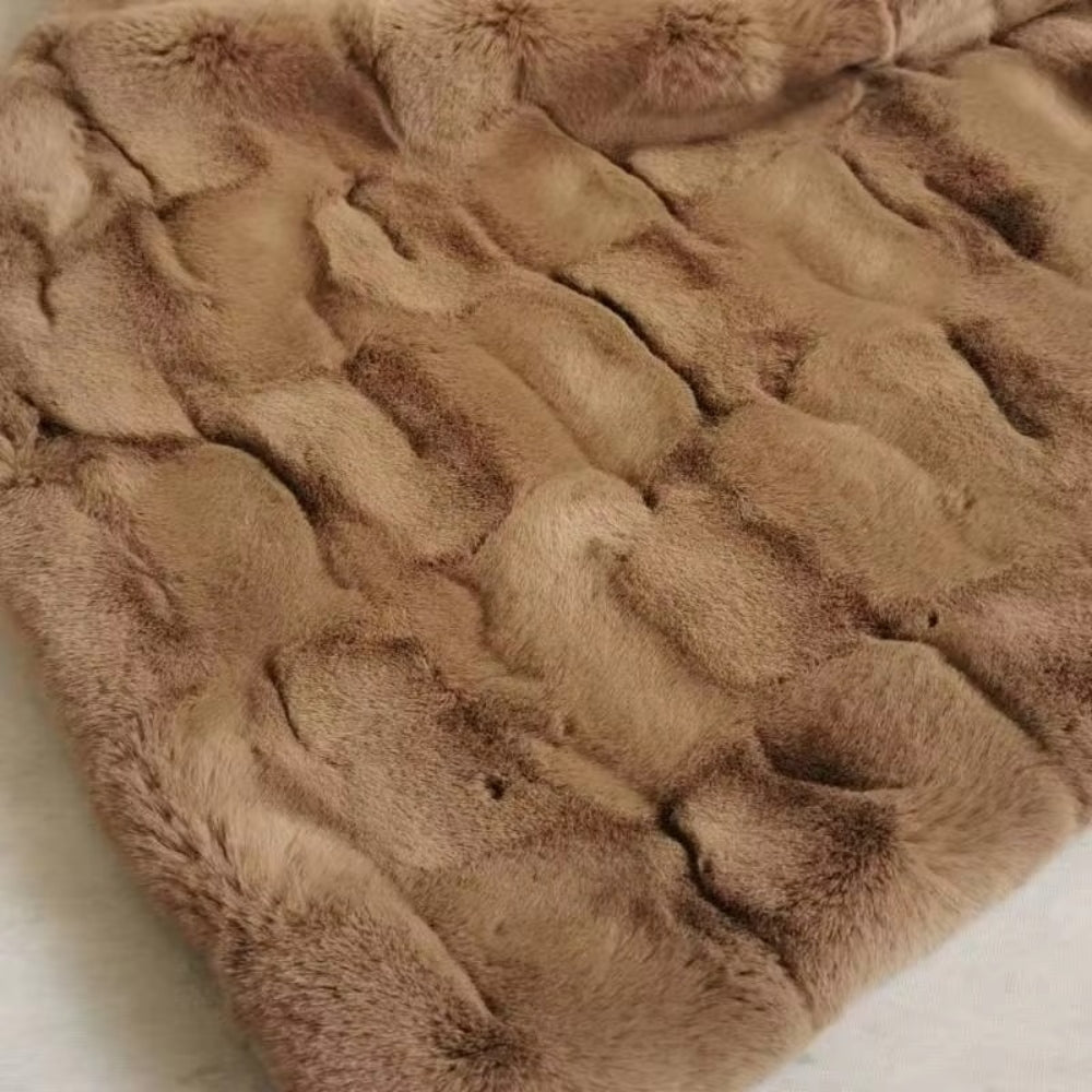 Plush Double-Layer Faux Mink Throw Blanket – Premium Microfiber for Beds & Couches, Machine Washable, Ultra Cozy All-Season Comfort for | Thomler