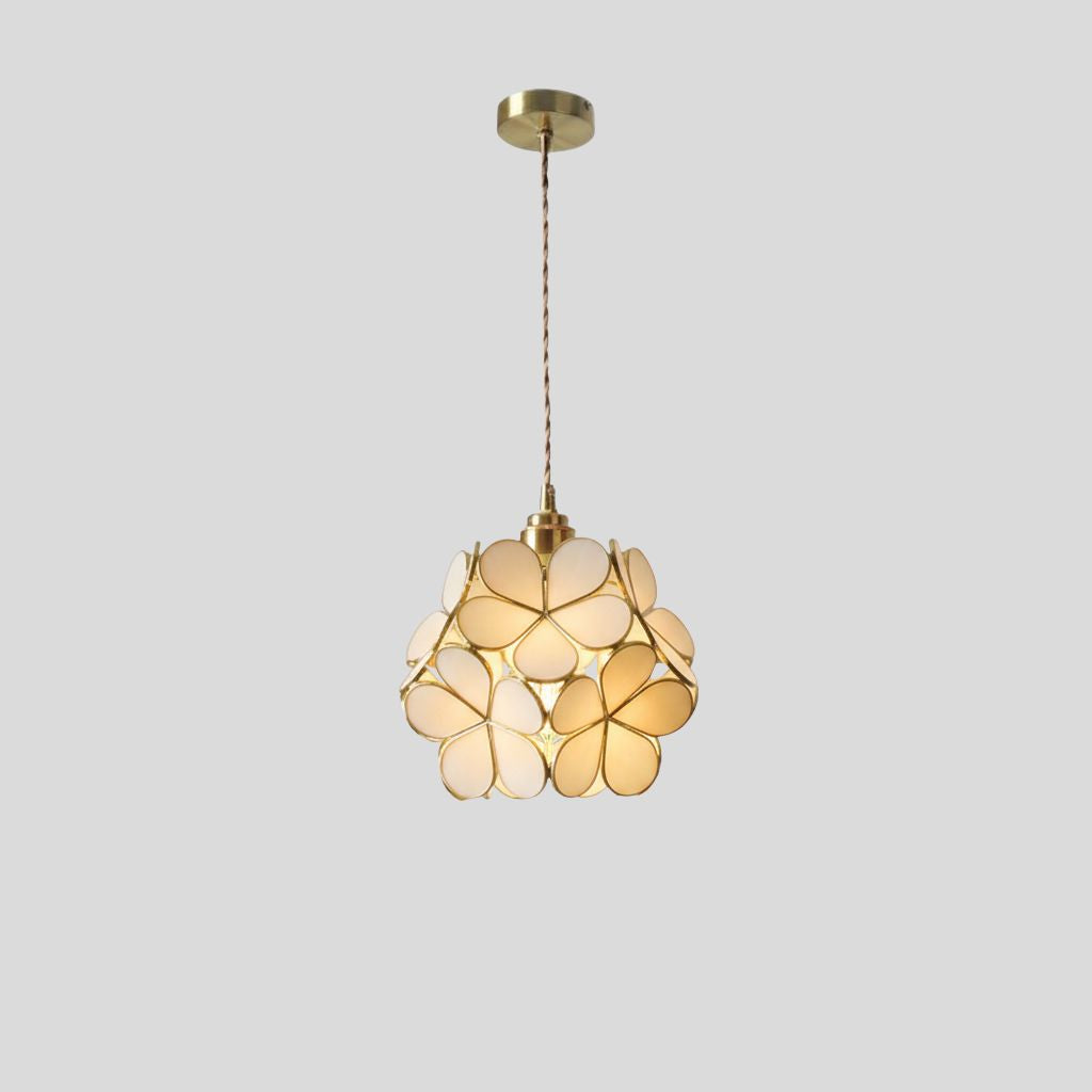 Stained Glass Pendant Light – Handcrafted Vintage Ceiling Fixture with Adjustable Chain for Dining Room, Kitchen, Restaurant | E26 Base | Thomler