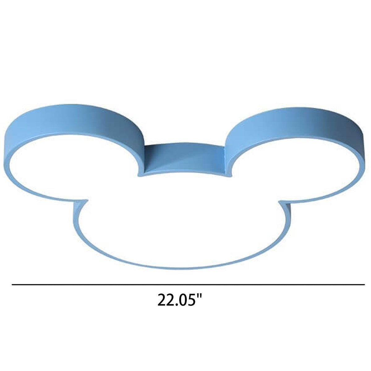 Cartoon Character LED Flush Mount Ceiling Light for Kids Room – Slim Low-Profile Design in Blue, Green, Pink & White with Integrated LED | Thomler
