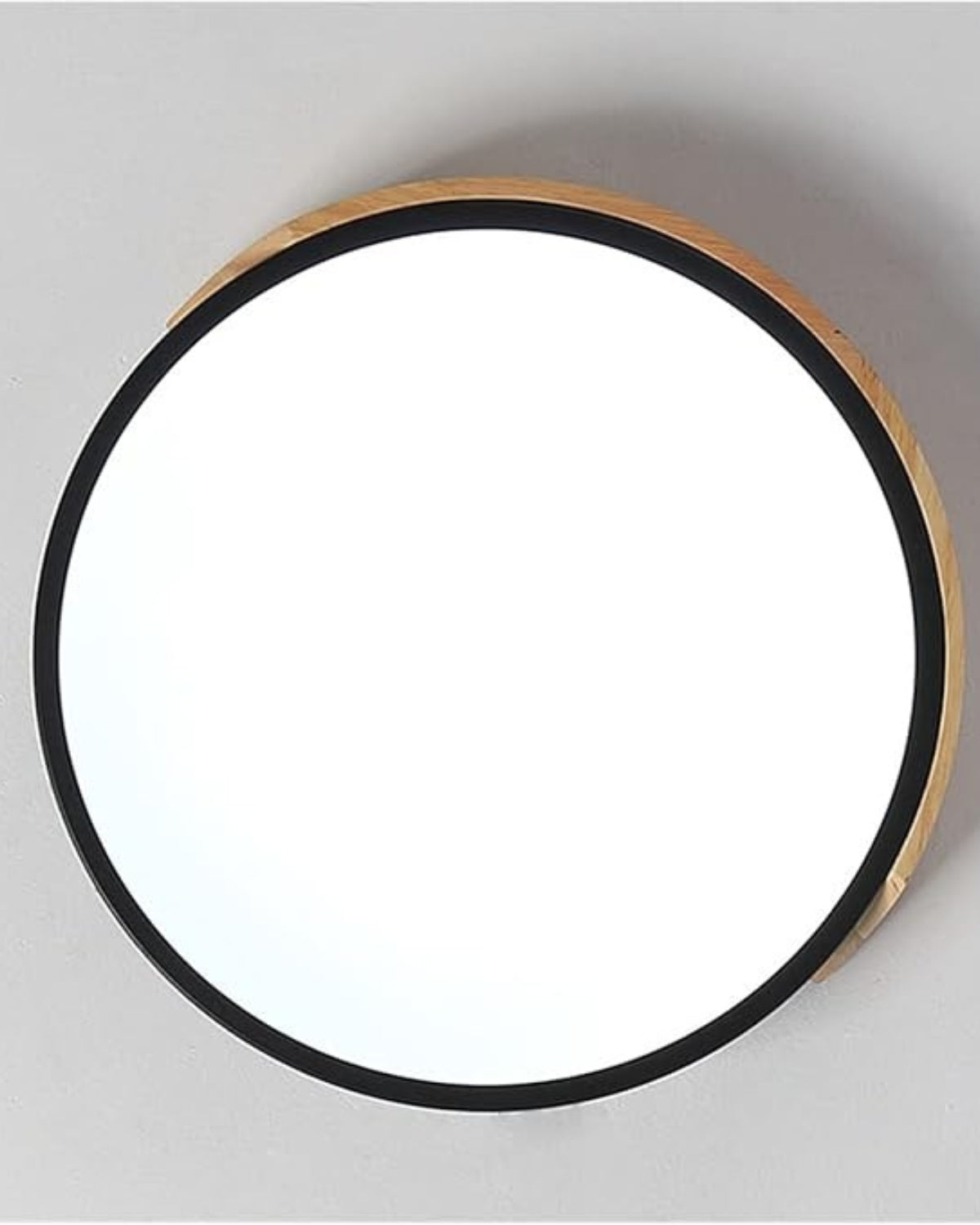 Moderne ronde plafondlamp met houtaccent en LED verlichting – minimalistische designlamp in 23 30 40 50 en 60 cm | Sansoti