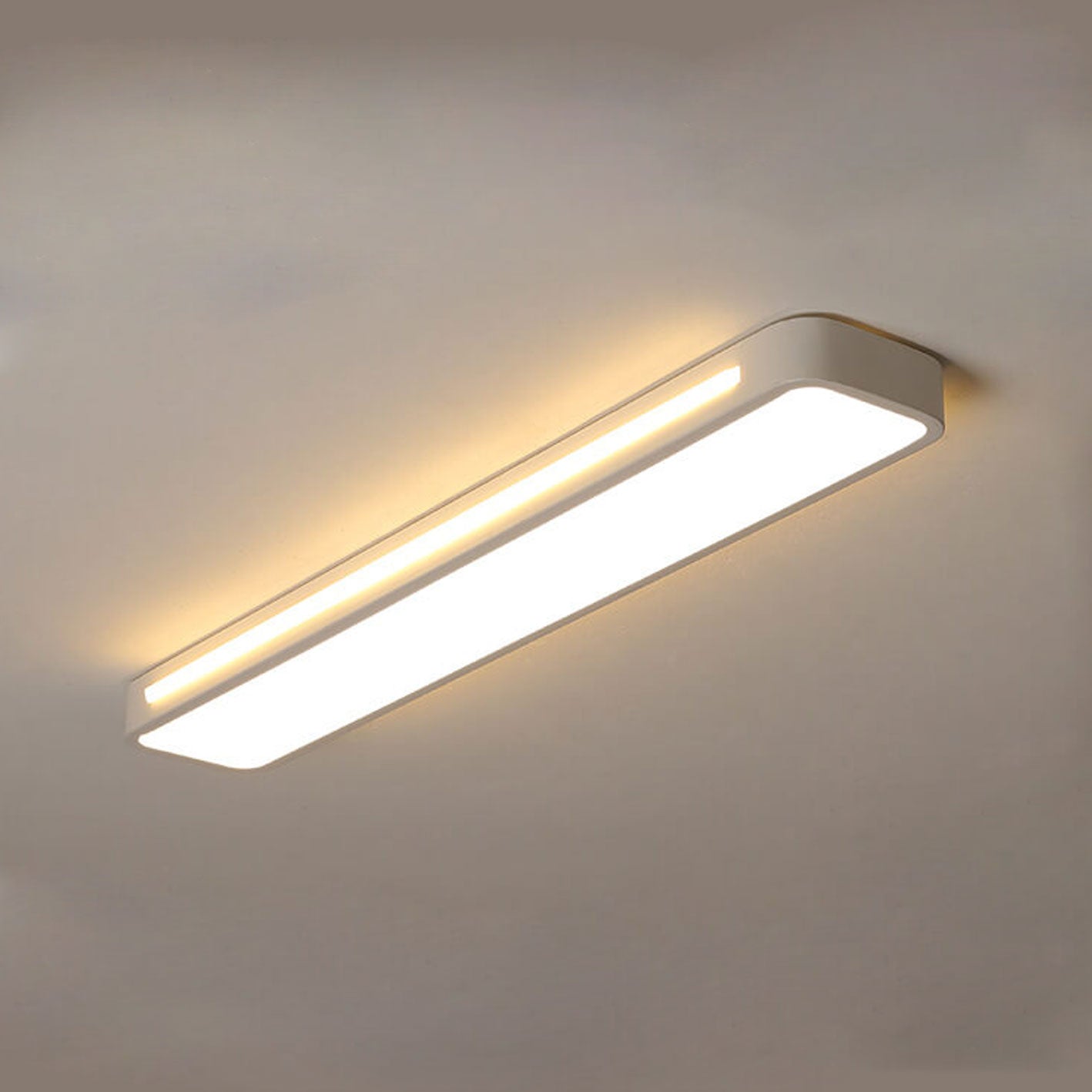 Sleek Rectangular LED Ceiling Light Fixture — Modern Acrylic Flush Mount for Bedroom, Hallway & Living Room | Thomler