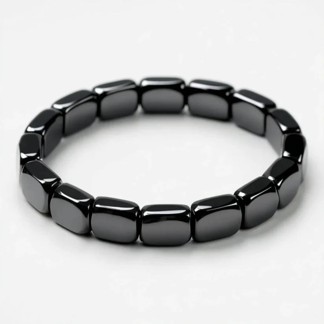 Magnetic Stone Wellness Bracelet for Daily Balance & Focus – Adjustable Unisex Design with Natural Polished Beads | Thomler