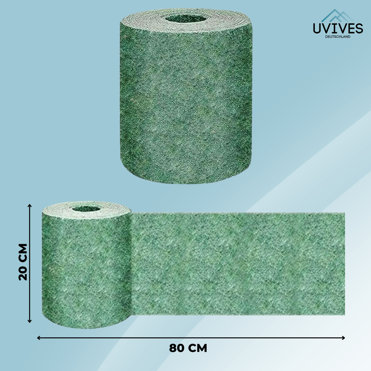 Pre-Seeded Biodegradable Grass Roll for Instant Lawn Coverage – Roll Out, Water & Grow Dense Turf for Yard Patching, Garden Restoration & | Thomler