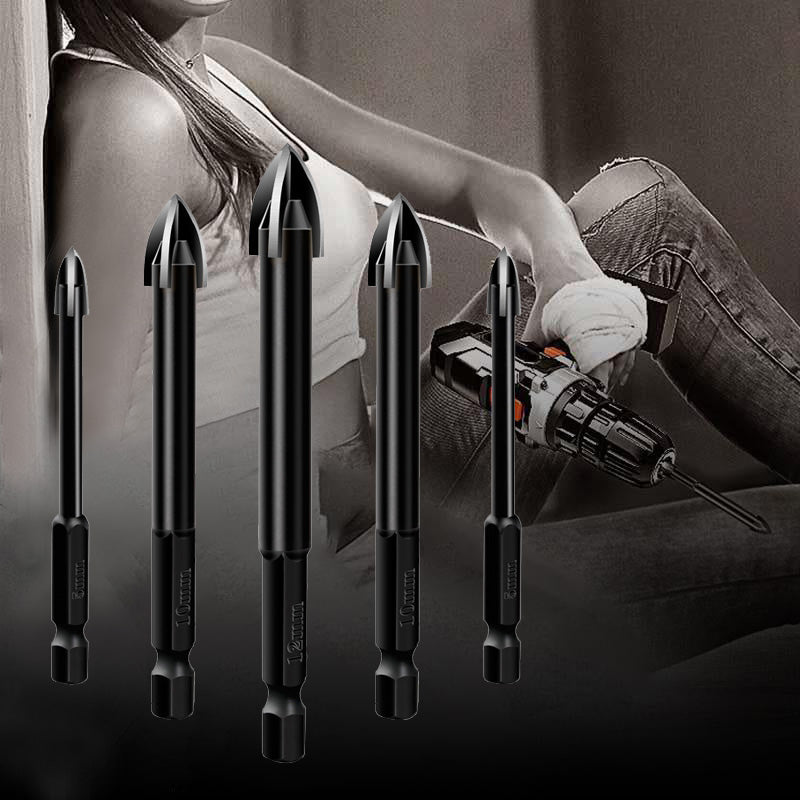 Carbide Drill Bit Set for Tile, Glass & Marble – Precision Drilling Without Water | Thomler