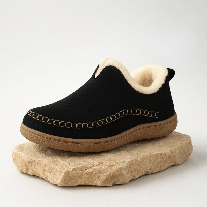 Cushioned Indoor Footwear with Contoured Footbed for Cold Weather Relief – Cozy House Shoes with Grip Soles | Thomler