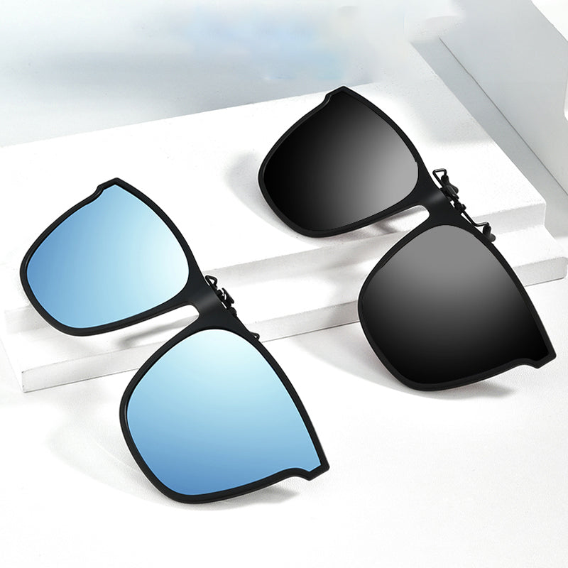 Magnetic Clip-On Polarized Sunglasses Adapter for Prescription Glasses UV Protection Flip-Up Lenses Driving Eyewear Accessory for Eyeglasses | Thomler
