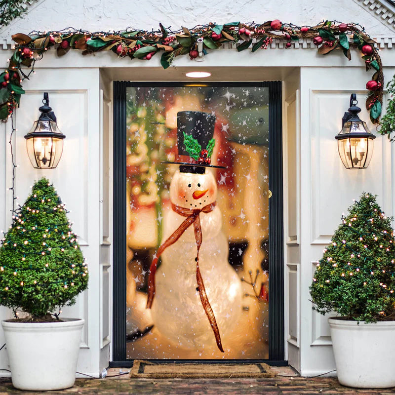 Holiday Door Cover – Festive Fabric Wrap for Front Doors | Thomler