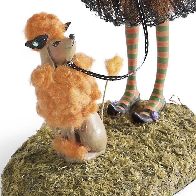Handcrafted Resin Witch Figurine for Halloween Decor | Mystical Table Accent Sculpture | Gothic Home Centerpiece | Vintage Spooky | Thomler