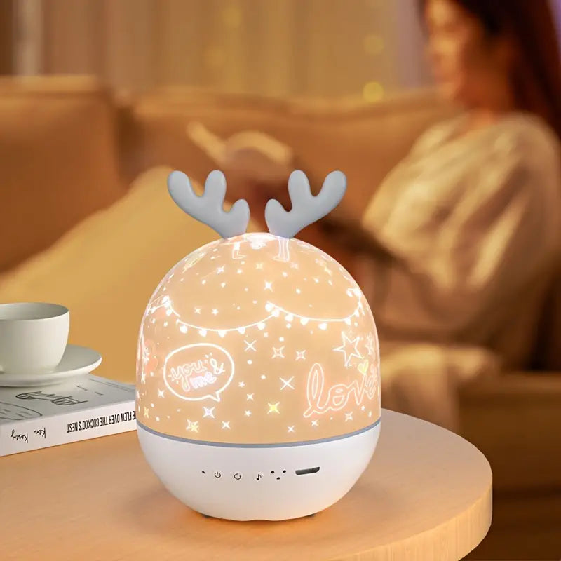 Star & Ocean Projection Night Light for Kids with Music & Remote Control | Rechargeable Galaxy Projector for Nursery Bedroom | Soothing | Thomler