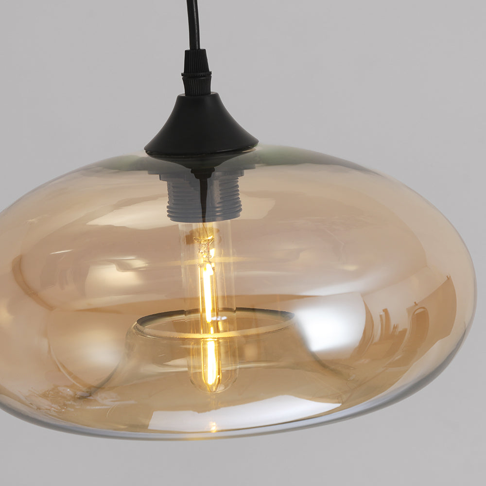 Glass Pendant Light Nordic Modern Hanging Fixture Adjustable Cord Bedroom Dining Living Room E27 LED 110-240V Interior Lighting Decor Vase | Thomler