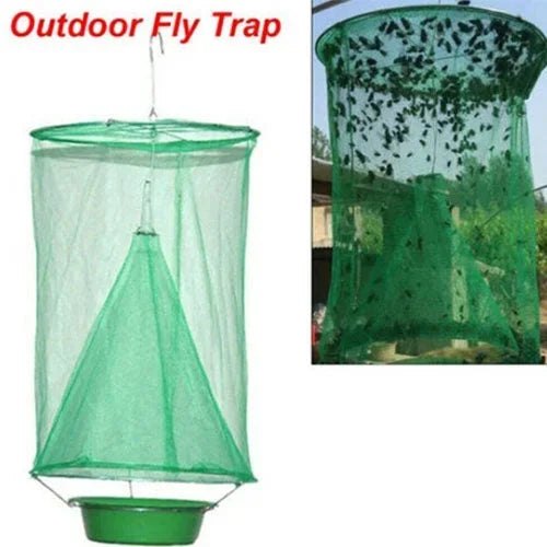 Outdoor Hanging Fly Catcher Trap with Natural Bait Compartment for Yards Barns Patios | Chemical-Free Pest Control Solution | Thomler